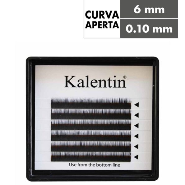 Kalentin Extensión de Cejas Curl I Black 6mm